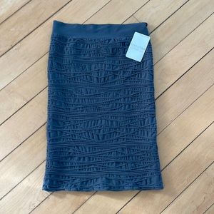 NWT Tees by Tina one-size-fits-most steel gray line skirt made in the USA